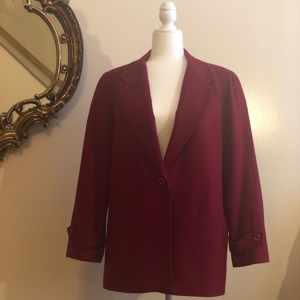 REQUIREMENTS - Single button blazer/coat, 100% pure new wool.
